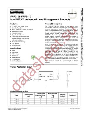 FPF2109 datasheet  
